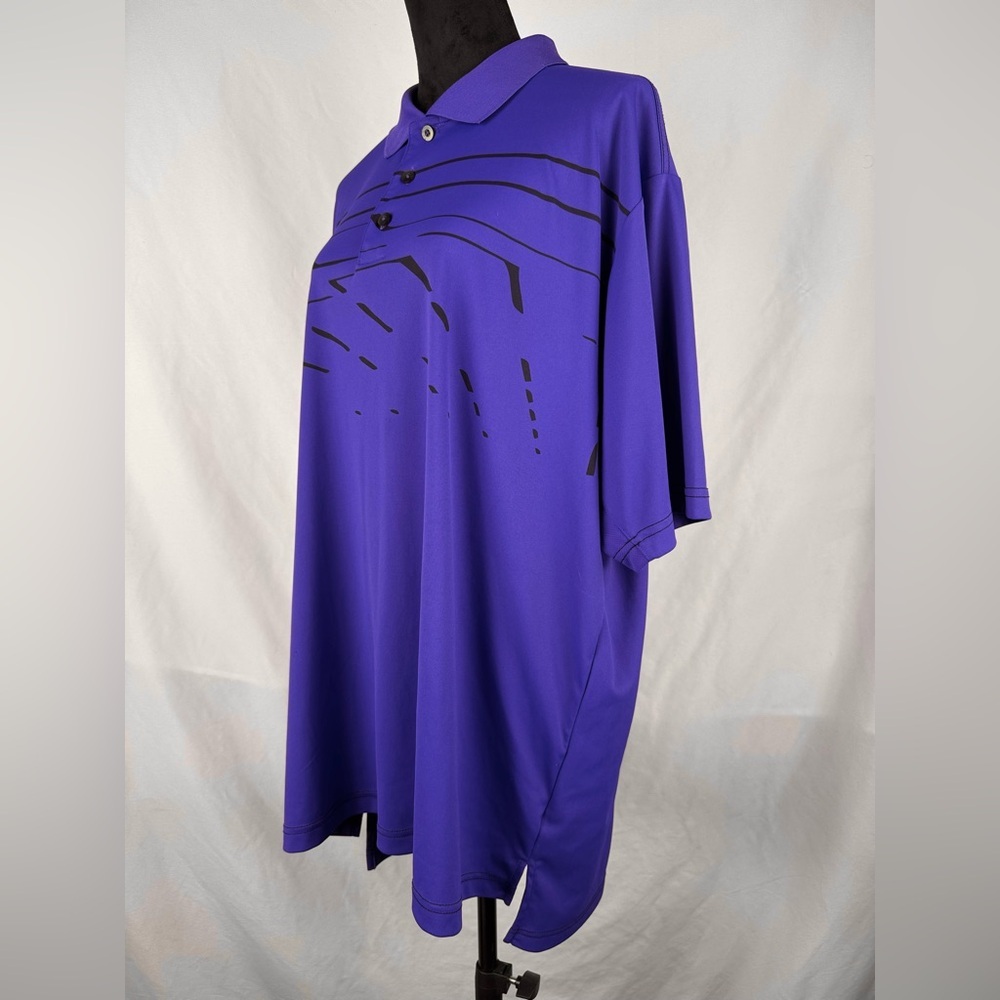 Adidas Purple Golf Collared Shirt - Picture 2 of 8